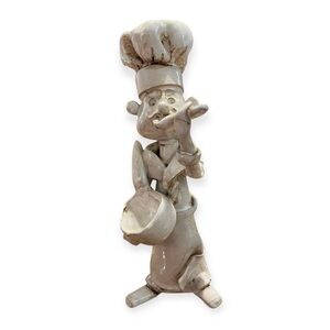 Vintage Dino Bencini Antique Chef Figurine, Italian Artisan Pop Art Sculpture